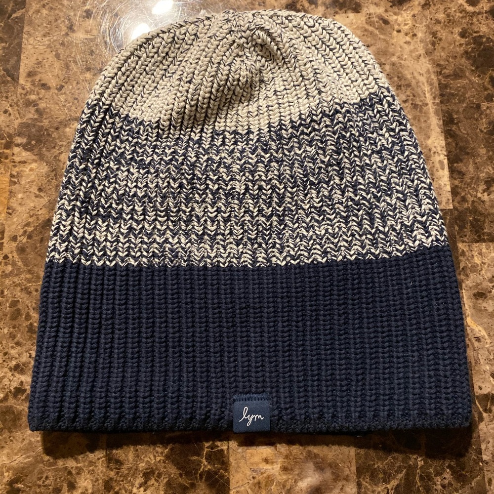 Love Your Melon Navy Ombré Beanie
